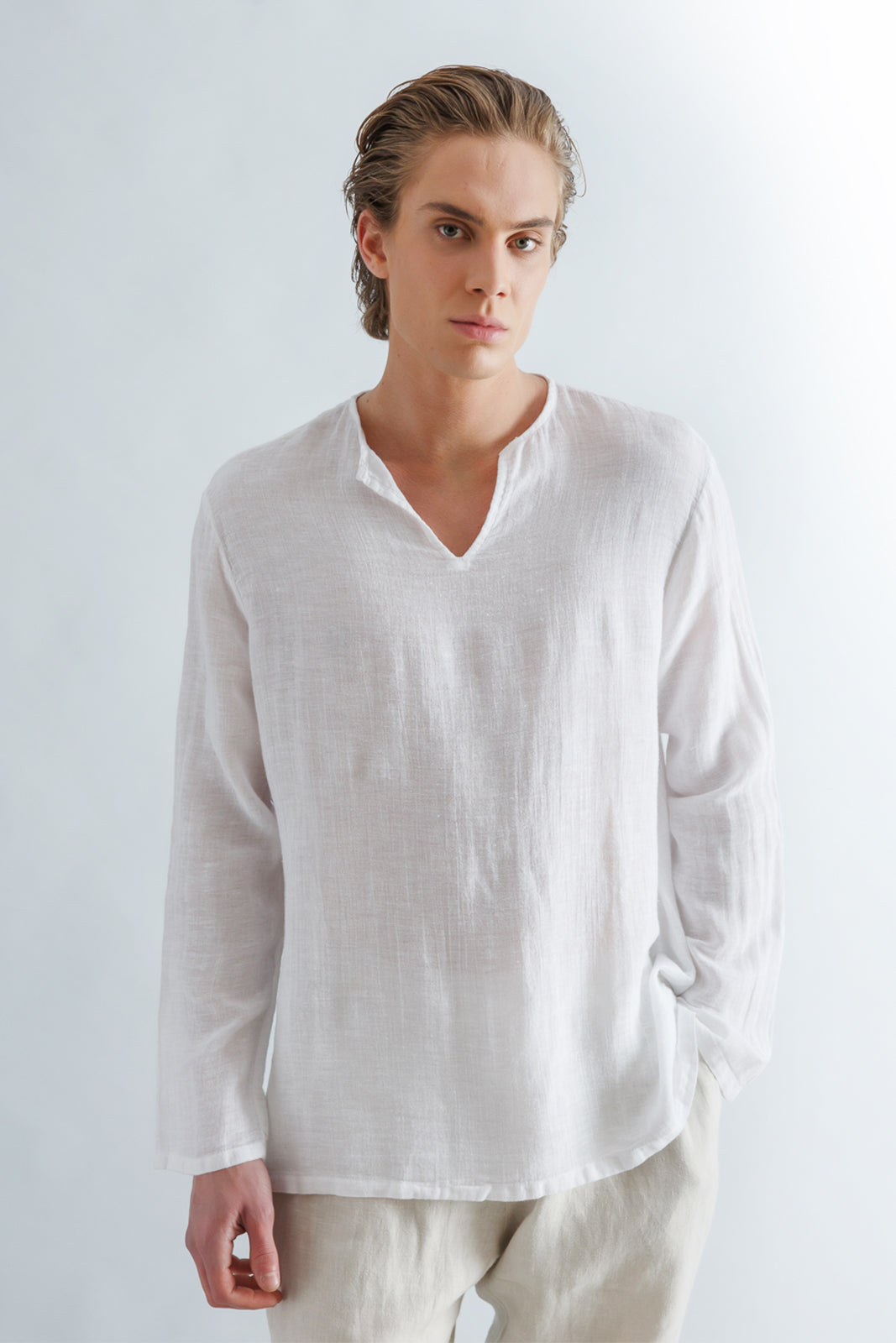 Linen White Gauze Shirt
