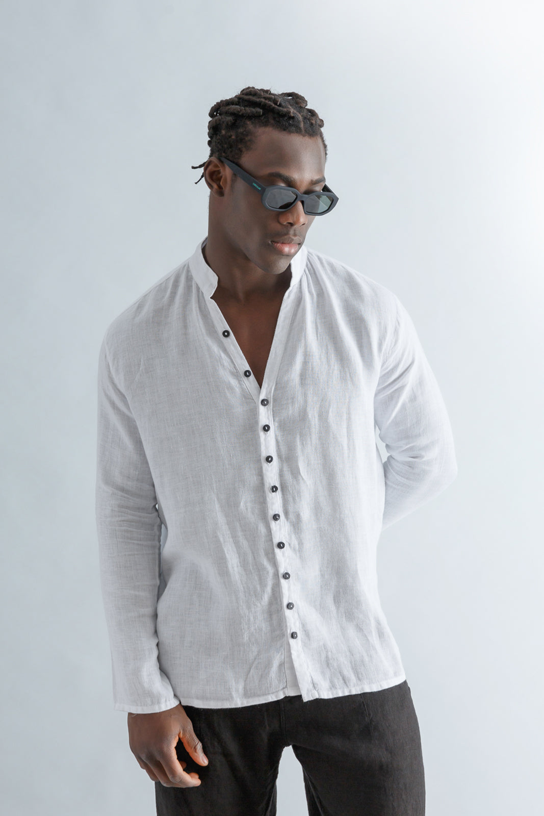 Linen V-Neck Shirt