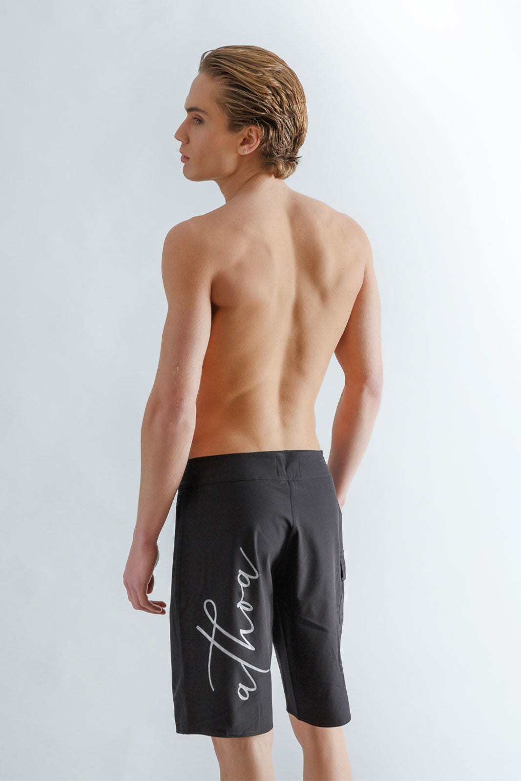 Long Swim Shorts with logo