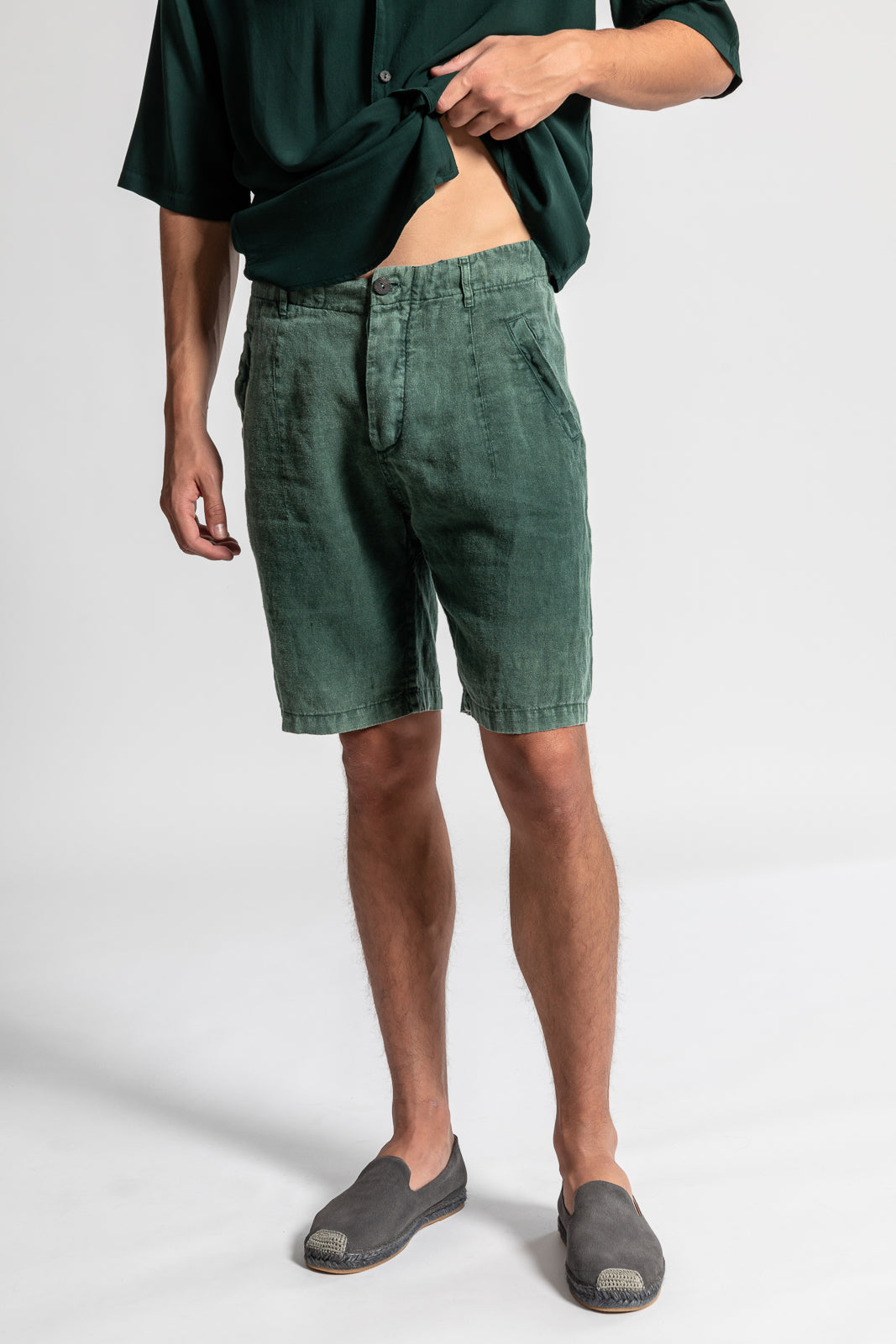 ss24 Linen Bermuda Shorts