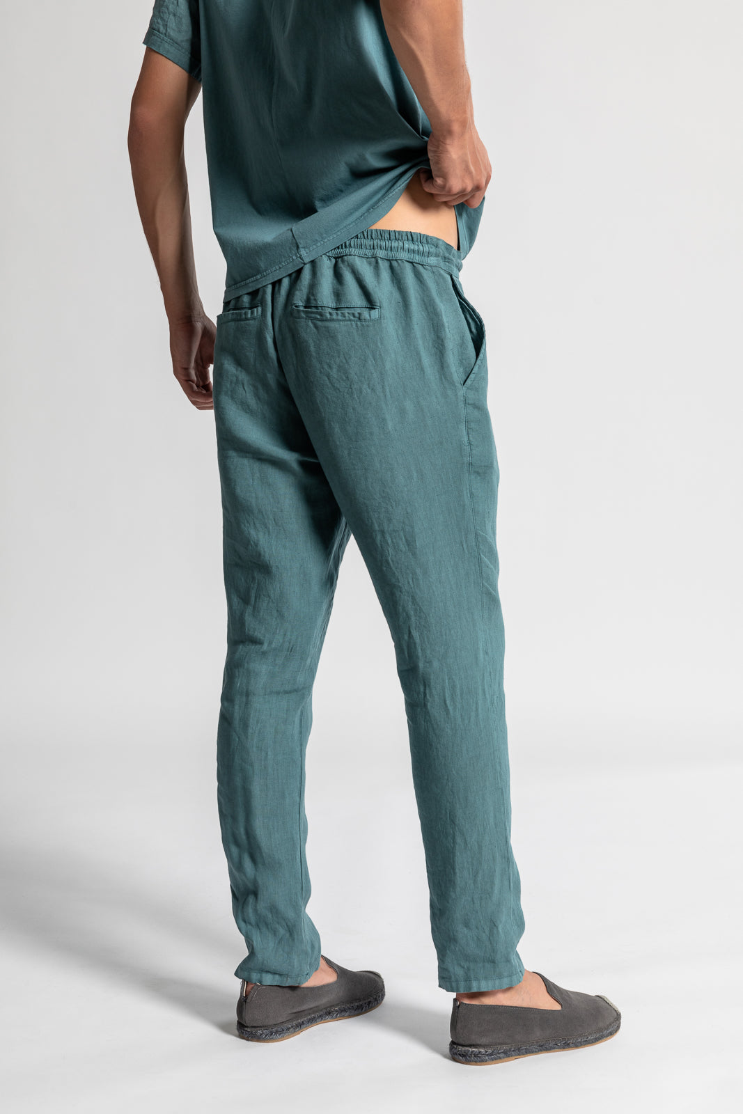 Straight Linen Pants