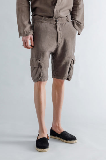 Linen Cargo Shorts
