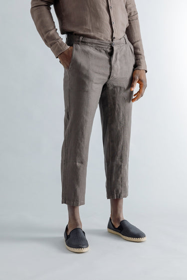 Linen Cropped Pants
