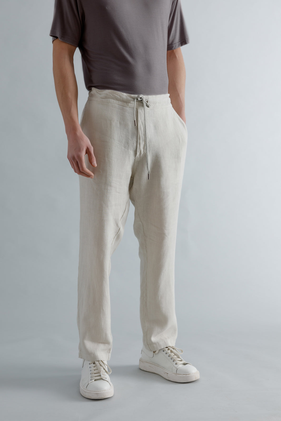 Straight Linen Pants