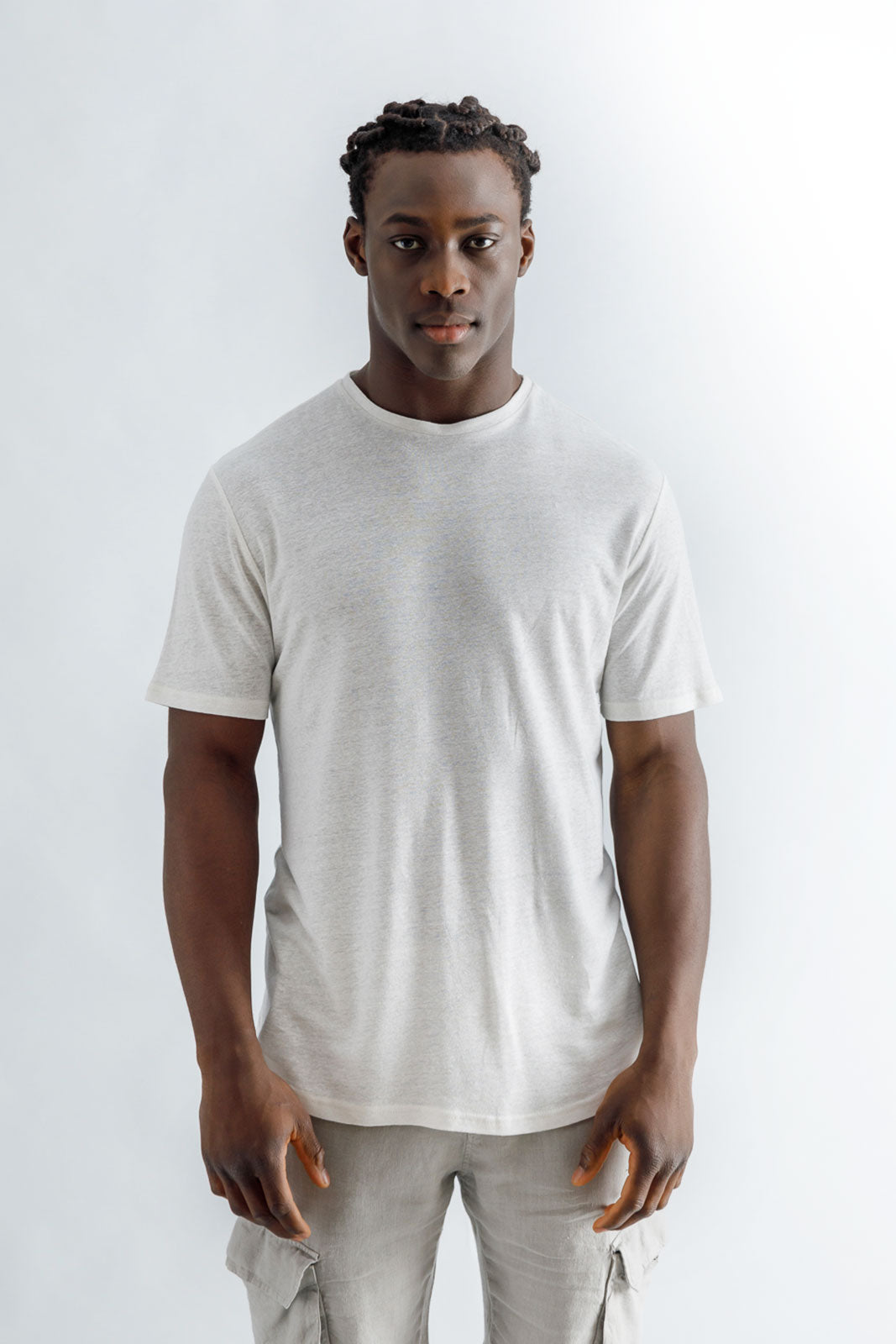 Linen-Viscose Classic T-Shirt