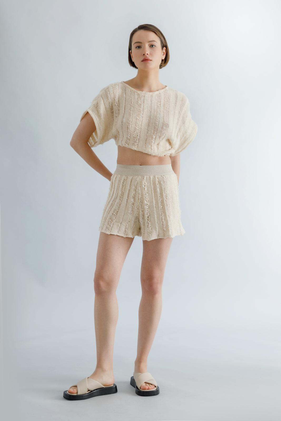 Knitted Nude Resort Shorts