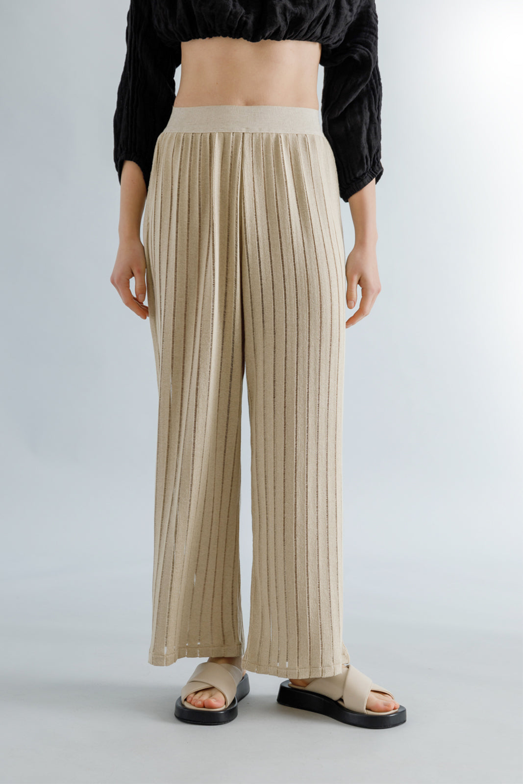 Knitted Beige Pants