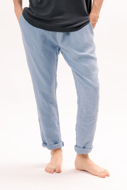 Straight Linen Pants p154