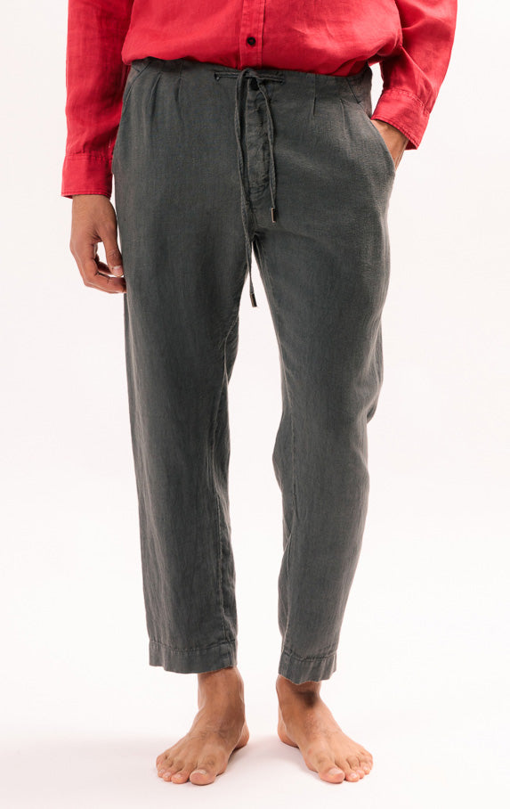 Linen Carrot Fit Pants p150