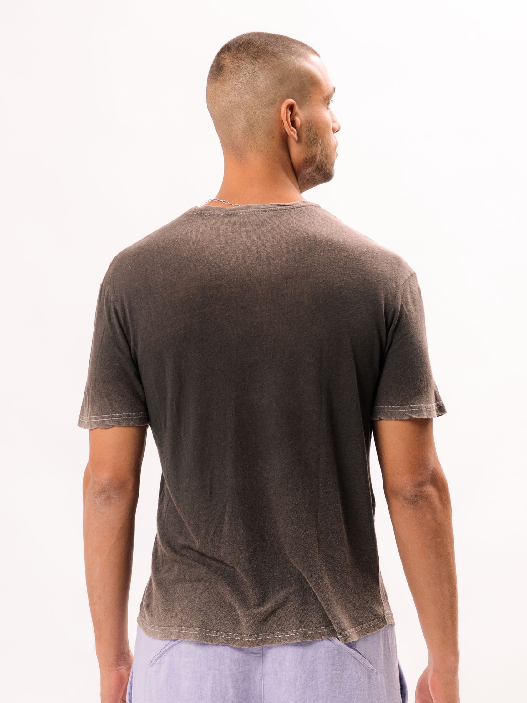 Linen-Viscose Vintage Classic T-Shirt mg28