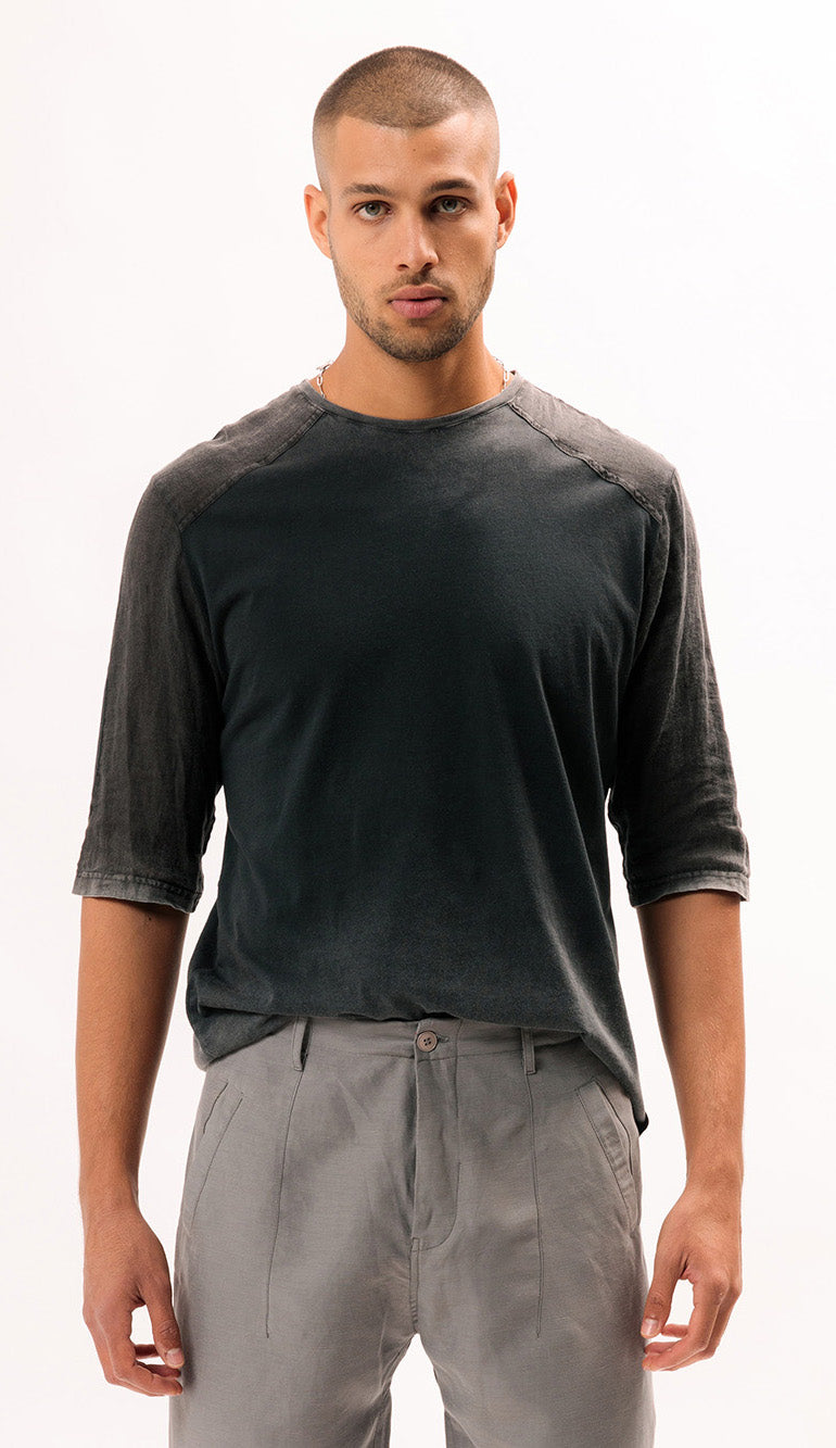 Vintage Linen T-shirt 3/4 Sleeves mg327