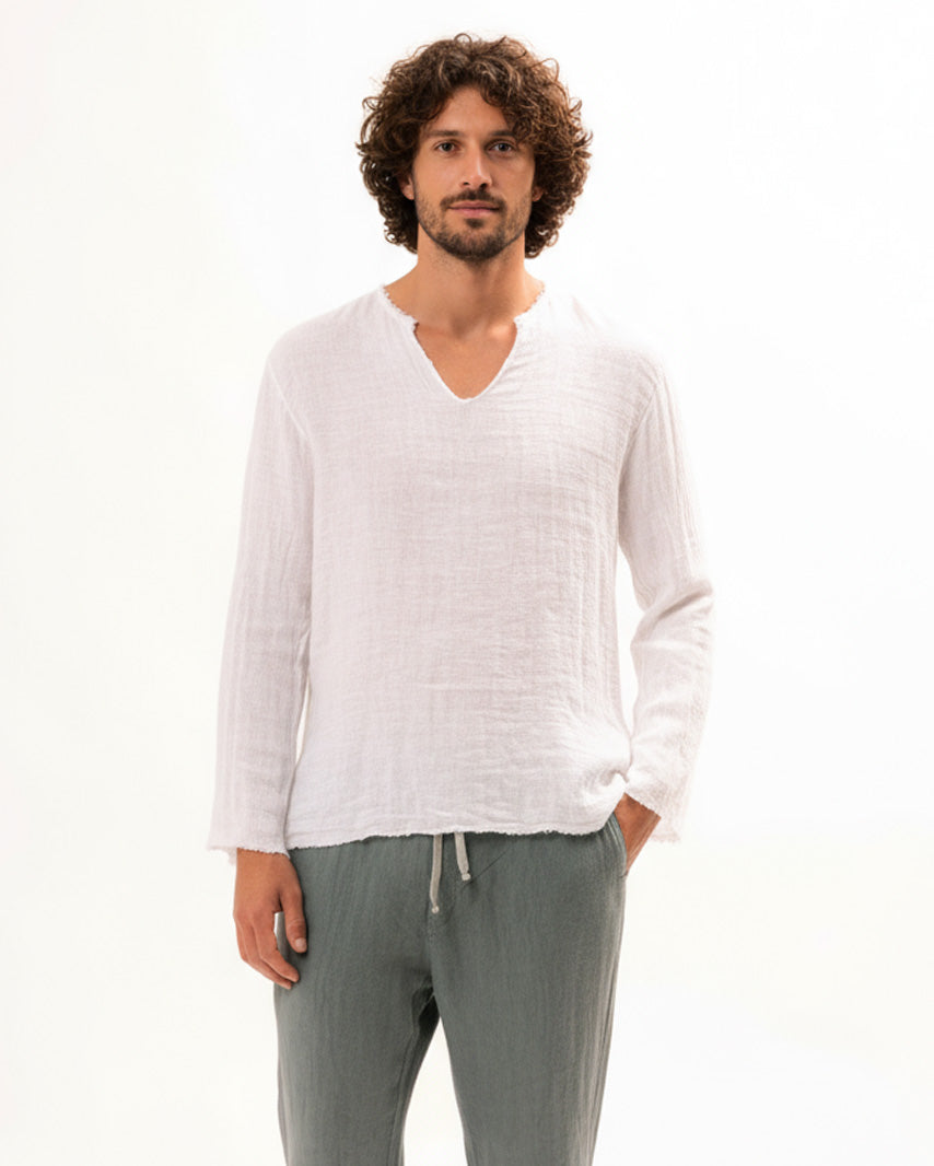 Linen Gauze Shirt sh146