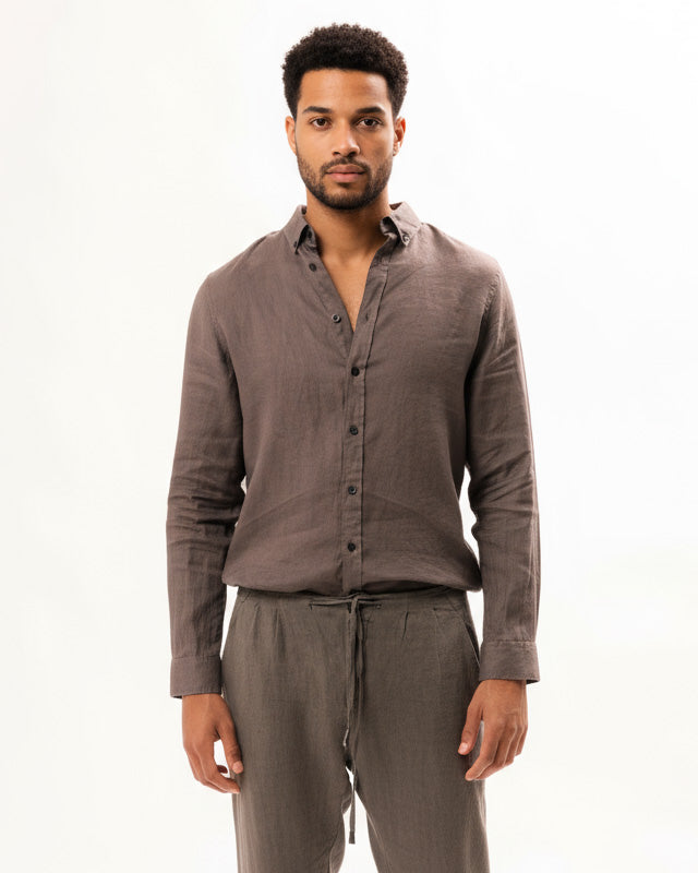 Linen Classic Collar Shirt sh157